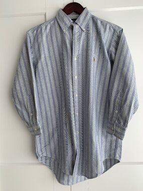 Ralph Lauren L/S Men's Button Up Shirt Yarmouth 100% cotton 14 ½ -31 fits XS